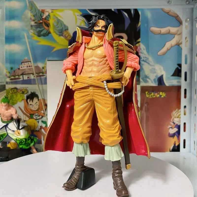 23cm Figurine One Piece | Figurine Gol D. Roger de One Piece, de la série GK Haute Qualité. Modèle de décoration de bureau, cette statue en PVC est un excellent objet de collection et un cadeau parfait pour les fans de l’univers de One Piece