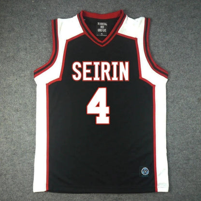 Ensemble Maillot et Short Kuroko no Basket Seirin | Uniforme de basket Seirin inspiré de l'équipe du duo iconique Kuroko Tetsuya (#11) et Kagami Taiga (#10). Ensemble comprenant un t-shirt et un short. Idéal pour le cosplay ou le sport