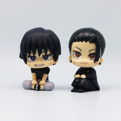 10cm Jujutsu Kaisen Figure | Pop figure representing Yuta Okkotsu, Toge Inumaki, Fushiguro Toji, Gojo Satoru and Geto Suguru. Perfect for Jujutsu Kaisen fans, this cute figure is ideal for collecting or as decoration. 