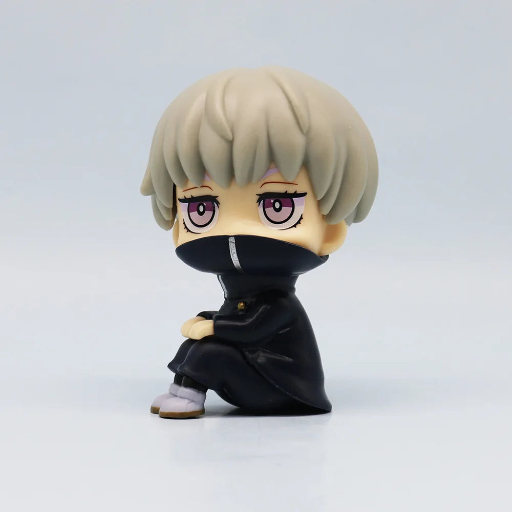 10cm Jujutsu Kaisen Figure | Pop figure representing Yuta Okkotsu, Toge Inumaki, Fushiguro Toji, Gojo Satoru and Geto Suguru. Perfect for Jujutsu Kaisen fans, this cute figure is ideal for collecting or as decoration. 