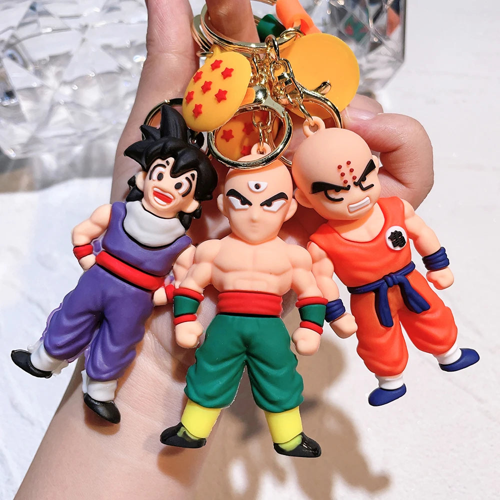 Porte-clés Figurine Dragon Ball, poupée pendentif créatif, porte-clés de voiture, accessoires pour sac à dos, idéal comme cadeau