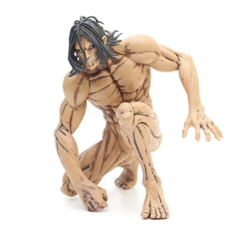 Figure d'action Attack on Titan | Figurine d'action d'Eren Jaeger en version Titan Assaillant. Parfait pour les enfants et les fans de la série, ce modèle est idéal comme cadeau