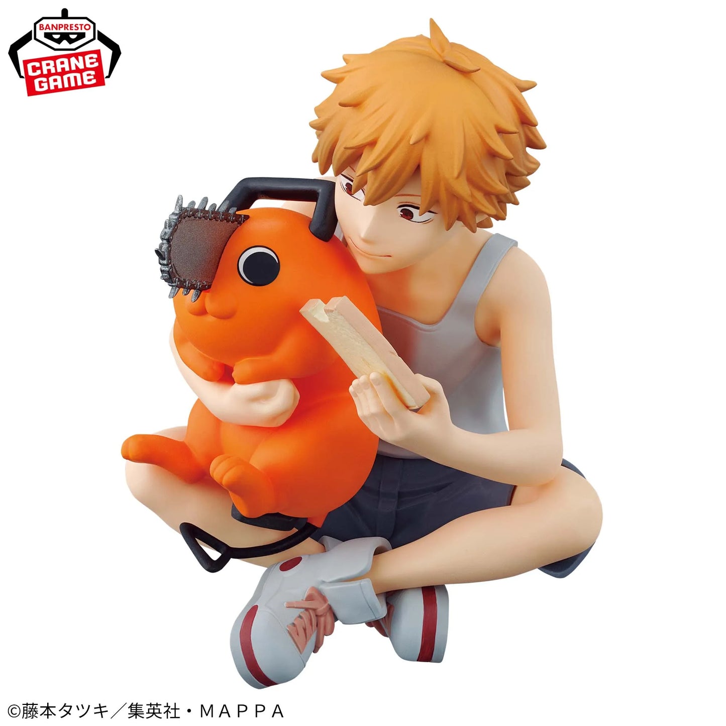 12cm Figurine Bandai Banpresto Chainsaw Man | Modèle d'action de Denji & Pochita, parfait comme cadeau pour les collectionneurs et fans d'anime