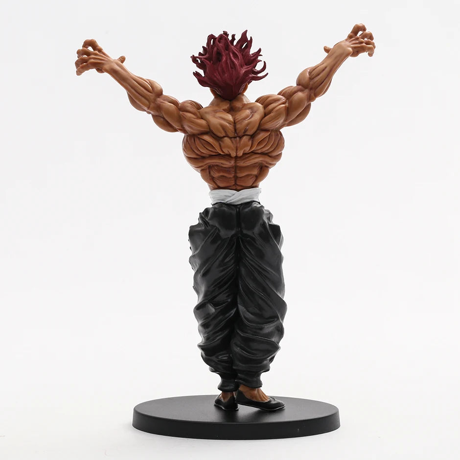 22cm Figurine BAKI | Figurine en PVC de qualité représentant Hanma Yujiro dans sa posture de combat.  Idéal pour décoration et collection et parfait pour les fans de Baki the Grappler