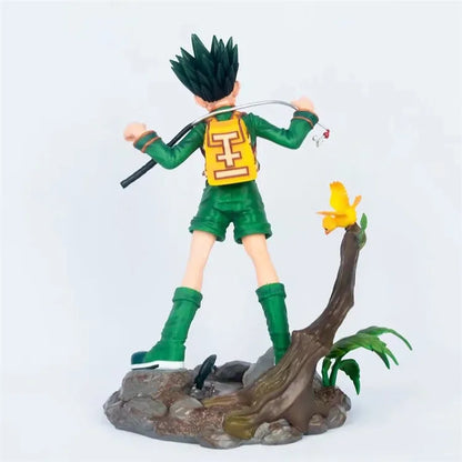 Figuras Hunter X Hunter de 28 cm | Gon Freecss y Killua Zoldyck. Estos modelos detallados son perfectos para los fanáticos del anime, un gran regalo o una pieza de colección. 