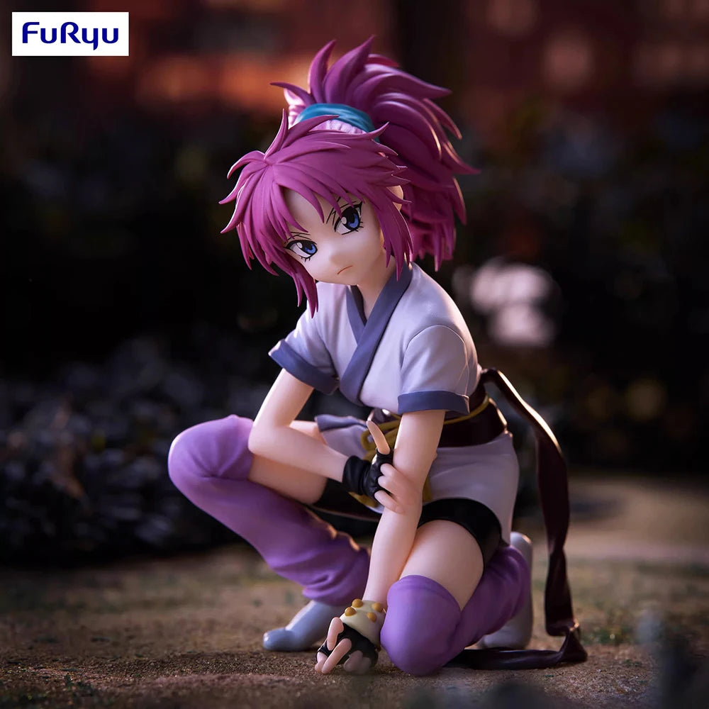 Figura original FuRyu Noodle Stopper de 10 cm - Hunter x Hunter | Figura de Machi Komacine perfecta como regalo para amantes y coleccionistas del anime.