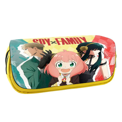 Trousse SPY×FAMILY | Grande trousse inspirée de Spy x Family, parfaite pour les fournitures scolaires et le maquillage. Conçue pour les étudiantes et les fans de l'anime, cette trousse kawaii est un excellent cadeau pratique et stylé