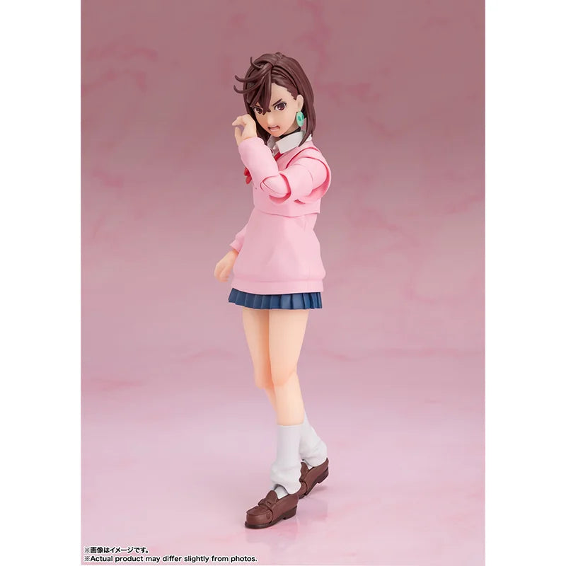 17cm Figurines BANDAI SHF DAN DA DAN | Figurines articulées de Okarun et Momo issues de l'animation TV Dan Da Dan. Modèles détaillés de la gamme S.H.Figuarts, parfaits pour les collections et les fans d'anime