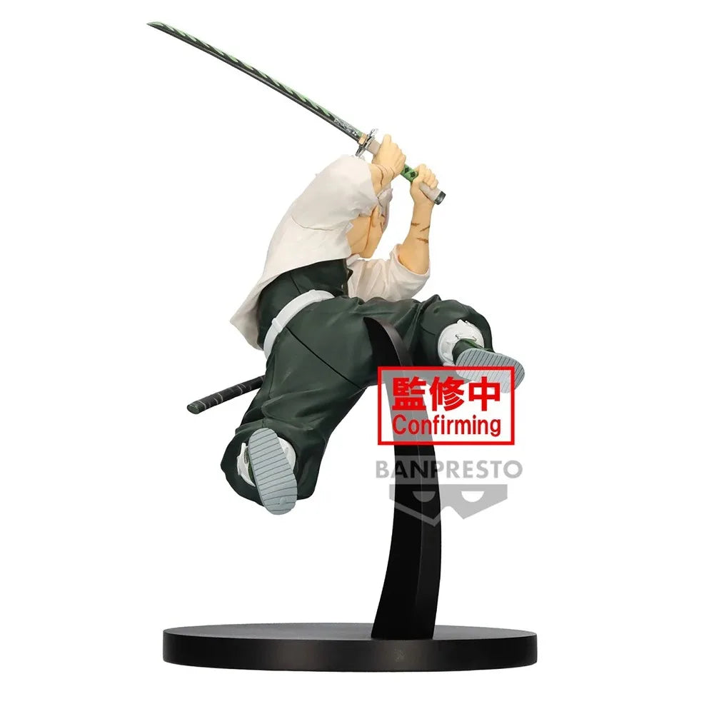 14cm Figurine BANPRESTO Demon Slayer | Figurine collectible de Shinazugawa Sanemi de la série Vibration Stars de Kimetsu no Yaiba. Modèle en PVC détaillé, idéal pour les collectionneurs et les fans de l'anime