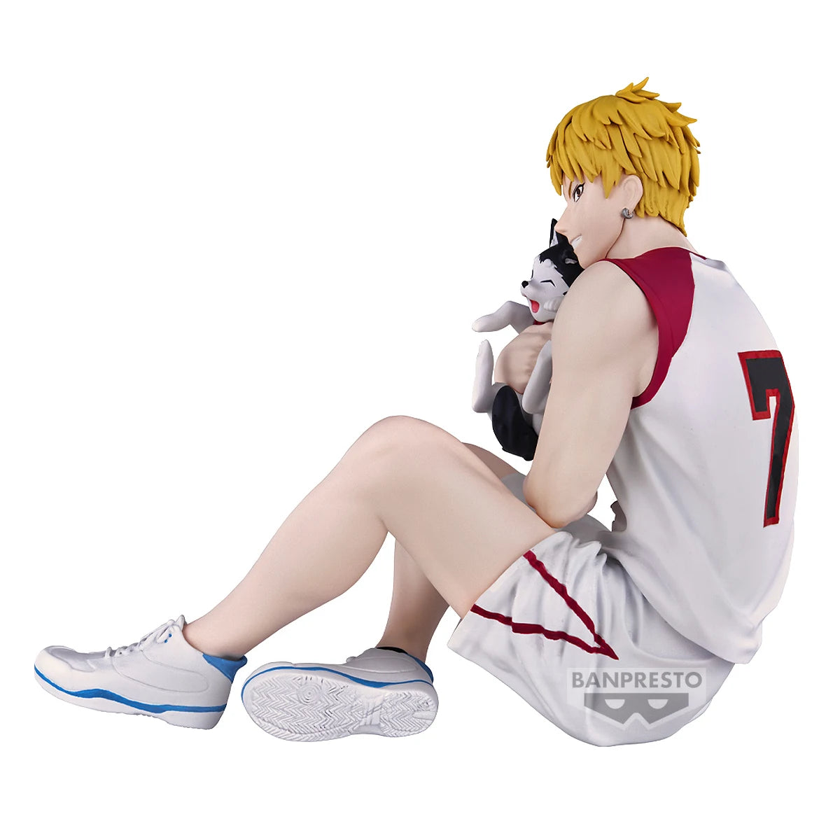 Figurines BANDAI BANPRESTO Kuroko's Basketball LAST GAME | Figurines d'anime de Kuroko, Kagami, Aomine, Akashi, Murasakibara, Kise et Midorima en position décontractée avec le chiot Kuro Junior. Idéal pour les fans et collectionneurs