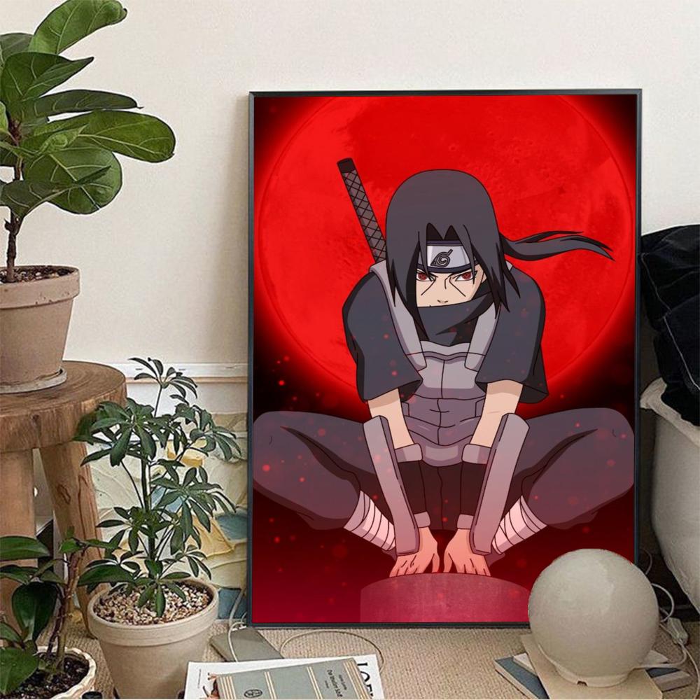 Poster sans cadre Uchiha Itachi impression sur papier, décoration murale pour salon, chambre, entrée, bar ou café