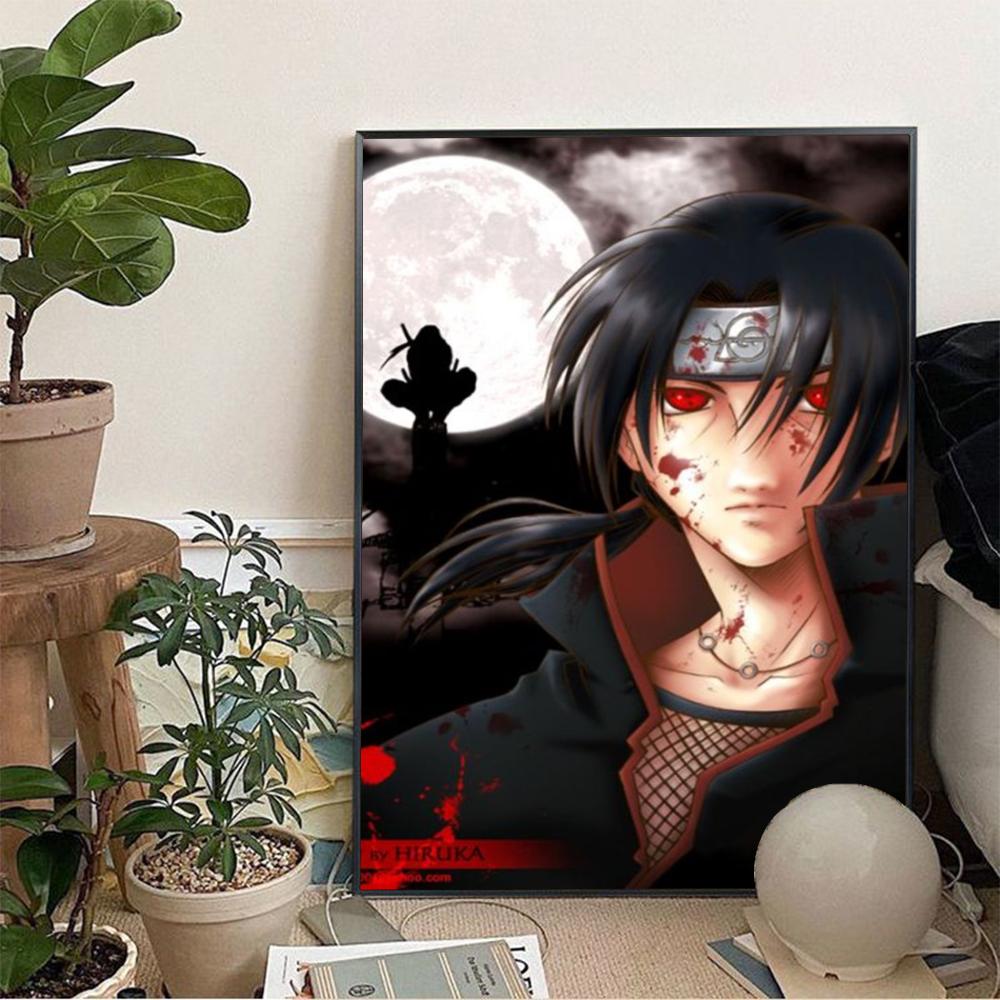 Poster sans cadre Uchiha Itachi impression sur papier, décoration murale pour salon, chambre, entrée, bar ou café