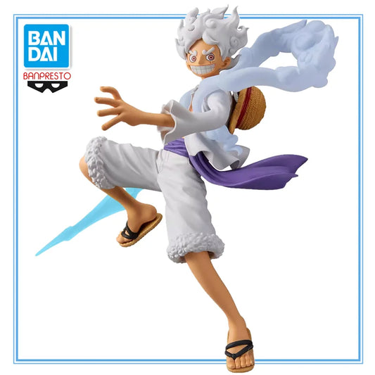 Figura Oficial BANDAI One Piece de 24cm | Figura original de Banpresto en PVC, modelo DXF EXTRA que representa a Monkey D. Luffy en su forma Nika Gear 5 Perfecta para coleccionistas y fans del anime.