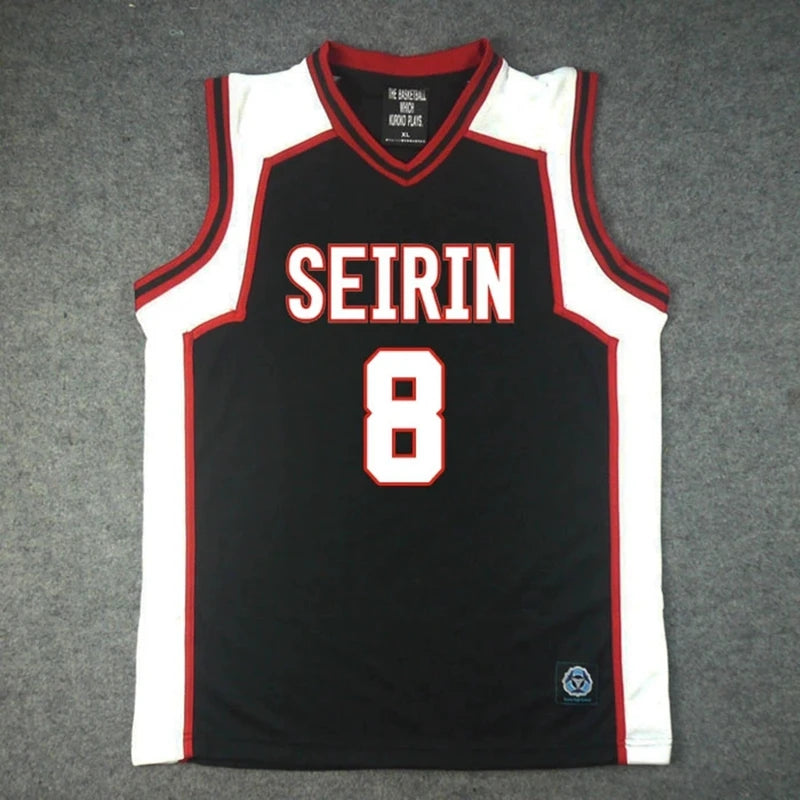 Ensemble Maillot et Short Kuroko no Basket Seirin | Uniforme de basket Seirin inspiré de l'équipe du duo iconique Kuroko Tetsuya (#11) et Kagami Taiga (#10). Ensemble comprenant un t-shirt et un short. Idéal pour le cosplay ou le sport