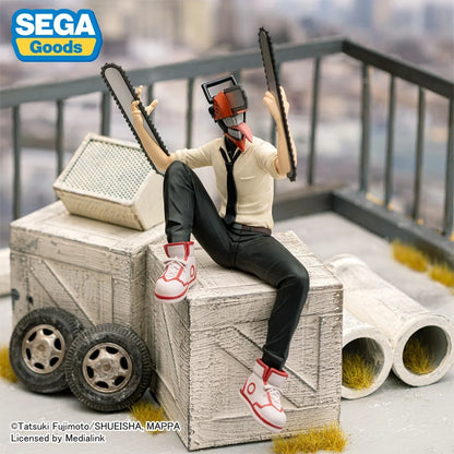 14-15cm Figurine Originale SEGA PM Chokonose Chainsaw Man | Modèles en PVC représentant Power, Denji et Hayakawa Aki. Parfaites comme cadeaux, décorations de bureau ou objets de collection pour les fans de l'anime Chainsaw Man