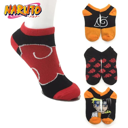 Chaussettes Naruto pour hommes et femmes : Naruto, Sasuke, Kakashi, Akatsuki. Respirantes, anti-transpiration, confortables, cadeau idéal