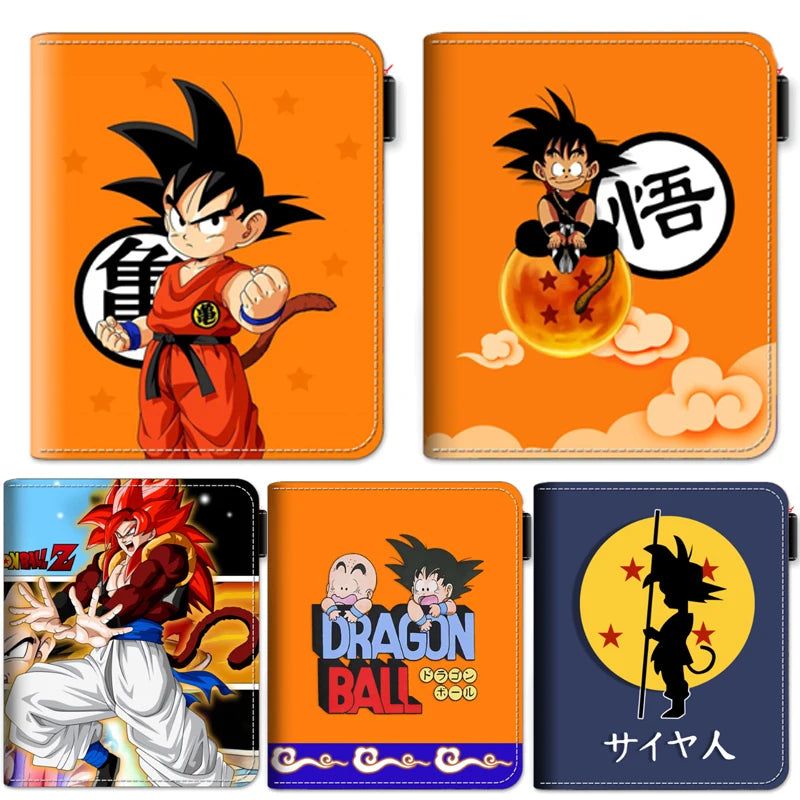 Dragon Ball Son Goku large capacity wallet, designed for men and women. This portable wallet is perfect and an ideal gift for Dragon Ball fans.