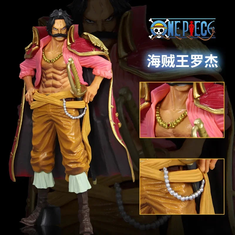 23cm Figurine One Piece | Figurine Gol D. Roger de One Piece, de la série GK Haute Qualité. Modèle de décoration de bureau, cette statue en PVC est un excellent objet de collection et un cadeau parfait pour les fans de l’univers de One Piece