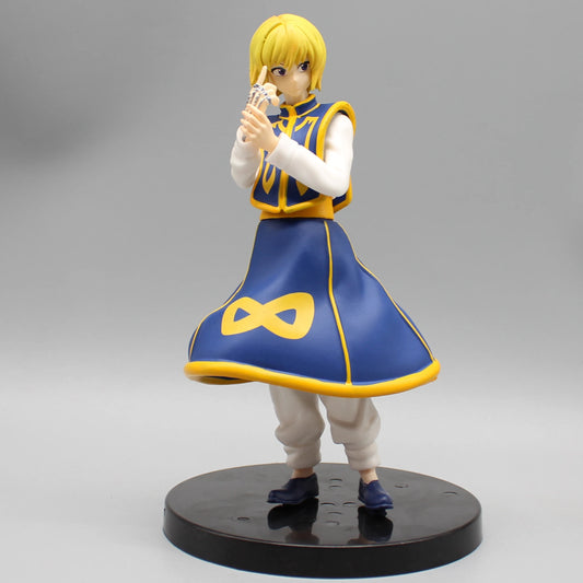 18cm Figurine HUNTER X HUNTER | Modèle de collection représentant Kurapika Kuruta, membre emblématique des protagonistes dans HUNTERxHUNTER. Cette figurine est parfaite pour décorer un bureau ou offrir comme cadeau d'anniversaire