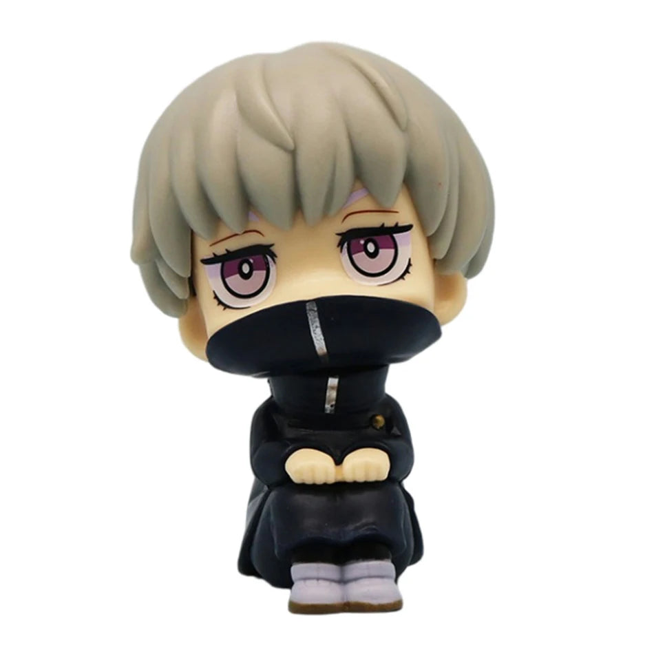 10cm Jujutsu Kaisen Figure | Pop figure representing Yuta Okkotsu, Toge Inumaki, Fushiguro Toji, Gojo Satoru and Geto Suguru. Perfect for Jujutsu Kaisen fans, this cute figure is ideal for collecting or as decoration. 