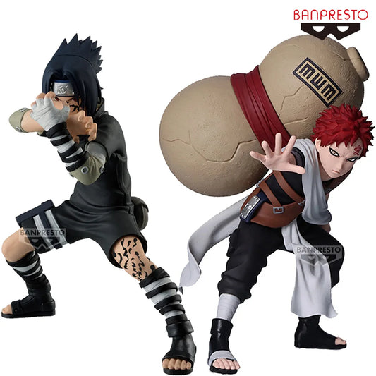 14cm Figurine Bandai Banpresto (édition Vibration Stars) Naruto | Figurines originales de Gaara & Uchiha Sasuke, modèles de collection, décoration de bureau. Cadeau idéal pour les fans et enfants.