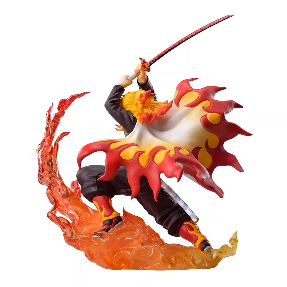 16cm Figurines Demon Slayer SEGA Xross Link | Figurines originales représentant Akaza et Rengoku Kyojuro. Modèles détaillés pour collectionneurs ou pour offrir en cadeau