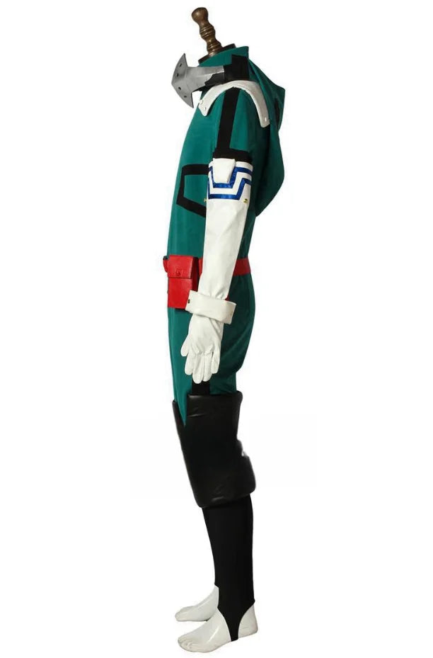 Devenez le héros de la soirée avec ce costume de Midoriya Izuku (Deku) de My Hero Academia. Parfait pour Halloween, les carnavals ou toute fête cosplay, ce set unisexe vous permettra de revêtir l'armure de l'un des héros les plus populaires de l'anime