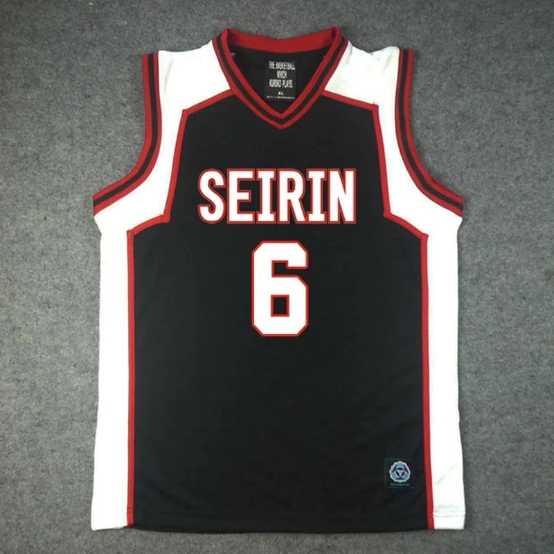 Ensemble Maillot et Short Kuroko no Basket Seirin | Uniforme de basket Seirin inspiré de l'équipe du duo iconique Kuroko Tetsuya (#11) et Kagami Taiga (#10). Ensemble comprenant un t-shirt et un short. Idéal pour le cosplay ou le sport