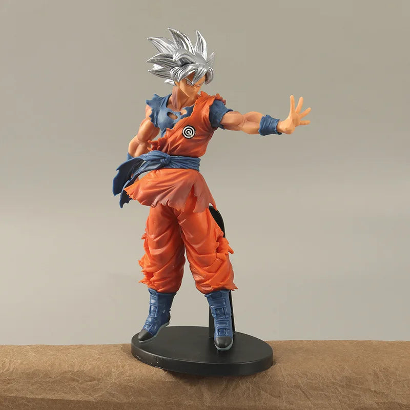 Figura Dragon Ball 23cm | Son Goku Migatte no Gokui: Edición especial del décimo aniversario con Son Goku de cabello plateado. Perfecto para coleccionistas y fanáticos de Dragon Ball Super. 