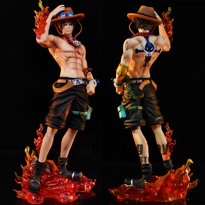 Figura de una pieza de 23 cm | Figura de colección que representa a Ace, el famoso hermano de Luffy en One Piece. ¡Perfecto para fanáticos y coleccionistas, agregará un toque de aventura a cualquier colección!