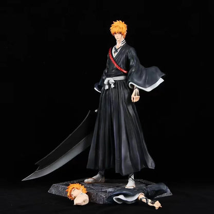 33cm Figurine Bleach | Découvrez cette impressionnante figurine de collection de Bleach, représentant Kurosaki Ichigo dans une statue GK détaillée. Fabriquée en PVC, cette pièce est un incontournable pour les fans d’anime