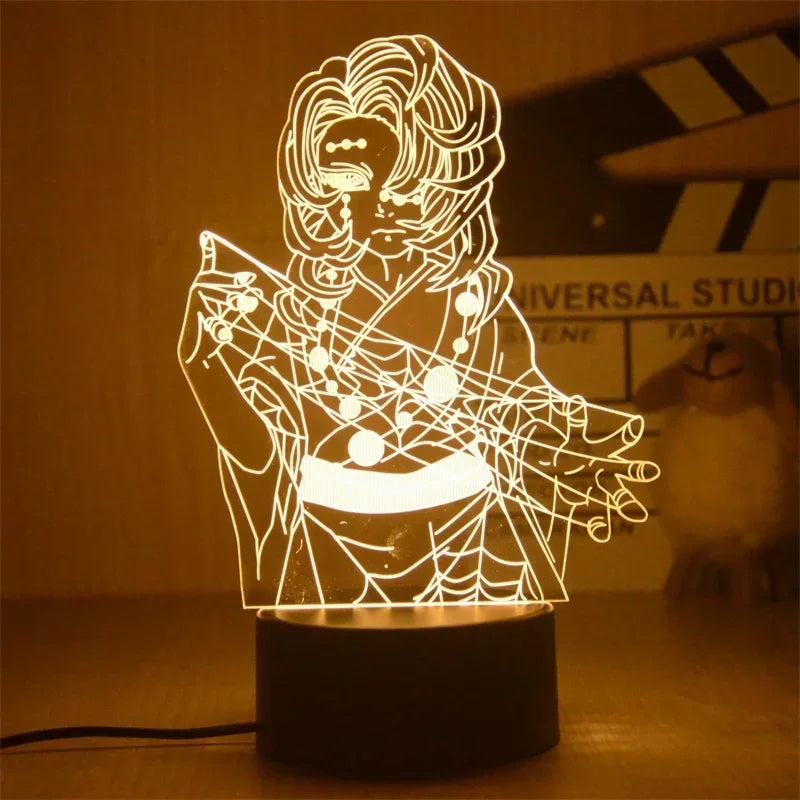 Lampe de Nuit 3D LED DEMON SLAYER | Lampe 3D LED représentant les personnages de Kimetsu no Yaiba parfaite pour illuminer une chambre avec une touche anime. Cette lampe est idéale comme décoration ou comme cadeau pour les enfants et les fans de l'anime