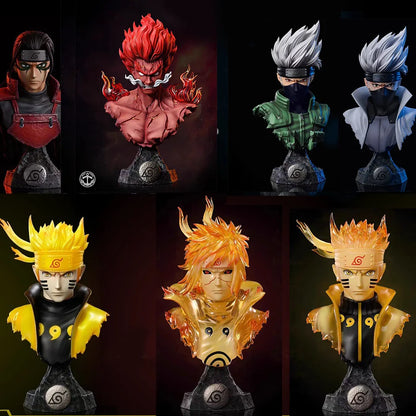 10*14cm Buste de Figurine Naruto | Personnages NARUTO : Modèle collectible parfait pour la décoration d'intérieur. Une belle addition à toute collection