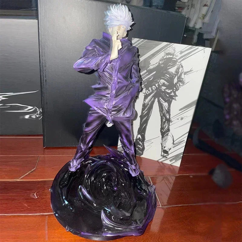 25cm Figurine Jujutsu Kaisen | Figurine de Gojo Satoru en action. Un modèle de collection parfait pour les fans de Jujutsu Kaisen. Avec des détails impressionnants, c’est un excellent choix pour décorer ou offrir en cadeau