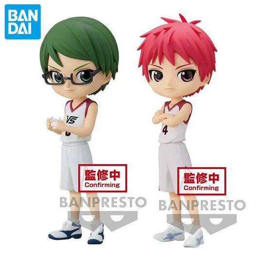 Figura de baloncesto Original Bandai Q posket Kuroko de 14cm | Akashi Seijuro y Midorima Shintaro. Auténtico modelo en caja, ideal para regalo o para coleccionistas de anime.