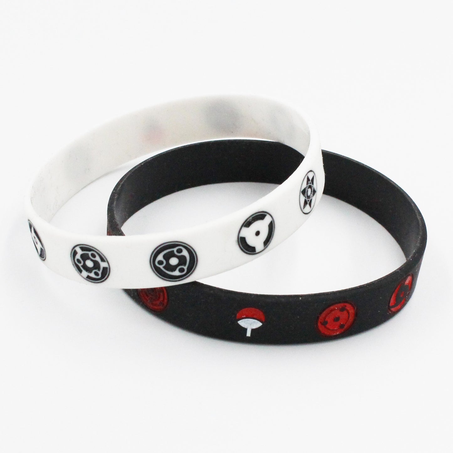 Bracelet en silicone Naruto avec embnlème Uchiha et Sharingan, accessoire tendance, idéal comme cadeau