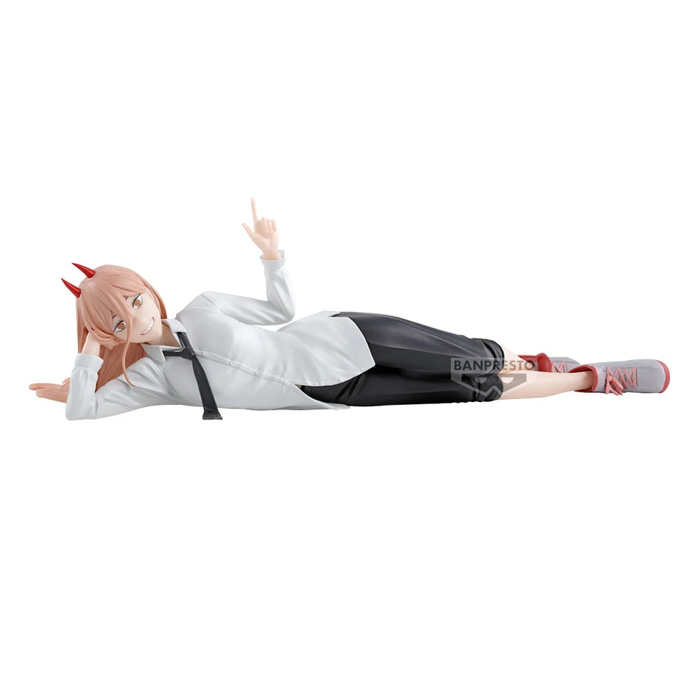 22cm Figurine Originale Bandai Banpresto (Version 2) Chainsaw Man | Figurine de Power, parfaite pour les collectionneurs et les fans de Chainsaw Man. Idéale comme décoration ou pour compléter votre collection d'anime