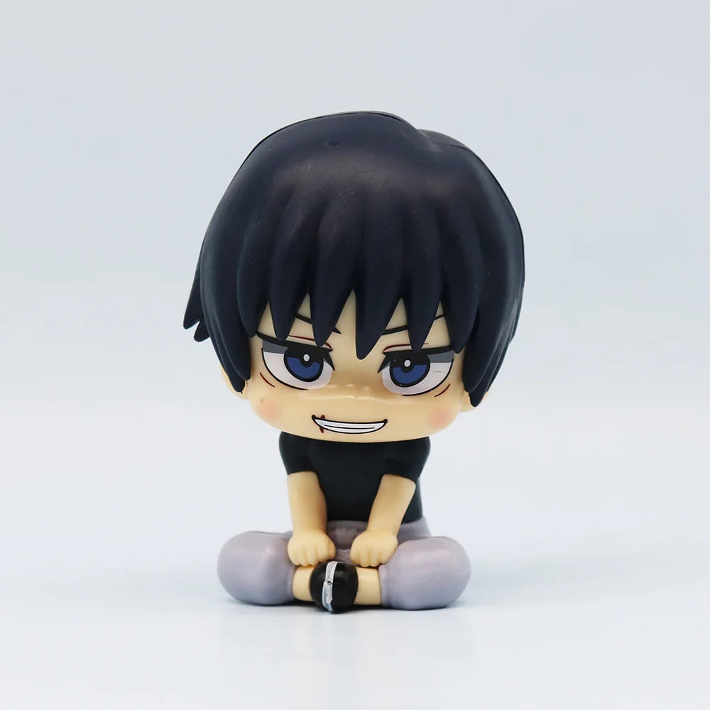 10cm Jujutsu Kaisen Figure | Pop figure representing Yuta Okkotsu, Toge Inumaki, Fushiguro Toji, Gojo Satoru and Geto Suguru. Perfect for Jujutsu Kaisen fans, this cute figure is ideal for collecting or as decoration. 