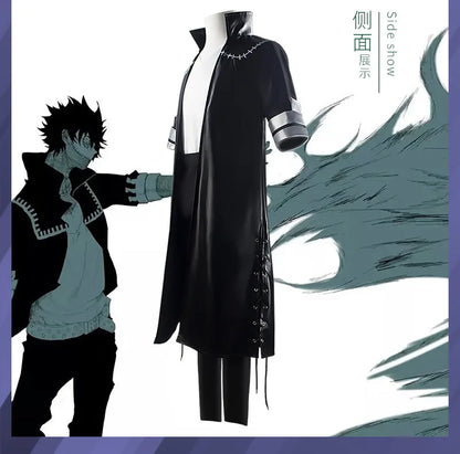 Adoptez le look de Toya Todoroki, l'un des vilains les plus redoutables de My Hero Academia, avec ce costume de cosplay qui comprend un manteau noir, une chemise, et des pantalons. Parfait pour les conventions, Halloween ou des événements à thème