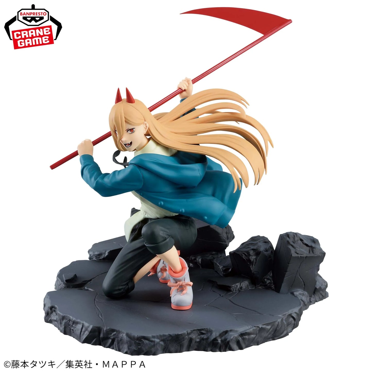 12-14cm Figurine Originale Bandai Banpresto (édition Vibration Stars) Chainsaw Man | Modèles en PVC de Denji et Power en pleine action. Parfaits comme jouets d'action, cadeaux ou objets de collection pour les fans