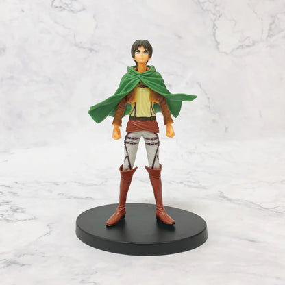 16cm Figurines Attack on Titan | Figurines de collection représentant Eren, Mikasa et Levi de Attack on Titan. Idéal pour les fans et les collectionneurs, ces modèles détaillés apportent l'univers de l'anime dans votre espace