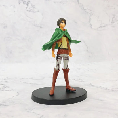 16cm Figurines Attack on Titan | Figurines de collection représentant Eren, Mikasa et Levi de Attack on Titan. Idéal pour les fans et les collectionneurs, ces modèles détaillés apportent l'univers de l'anime dans votre espace