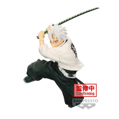 14cm Figurine BANPRESTO Demon Slayer | Figurine collectible de Shinazugawa Sanemi de la série Vibration Stars de Kimetsu no Yaiba. Modèle en PVC détaillé, idéal pour les collectionneurs et les fans de l'anime