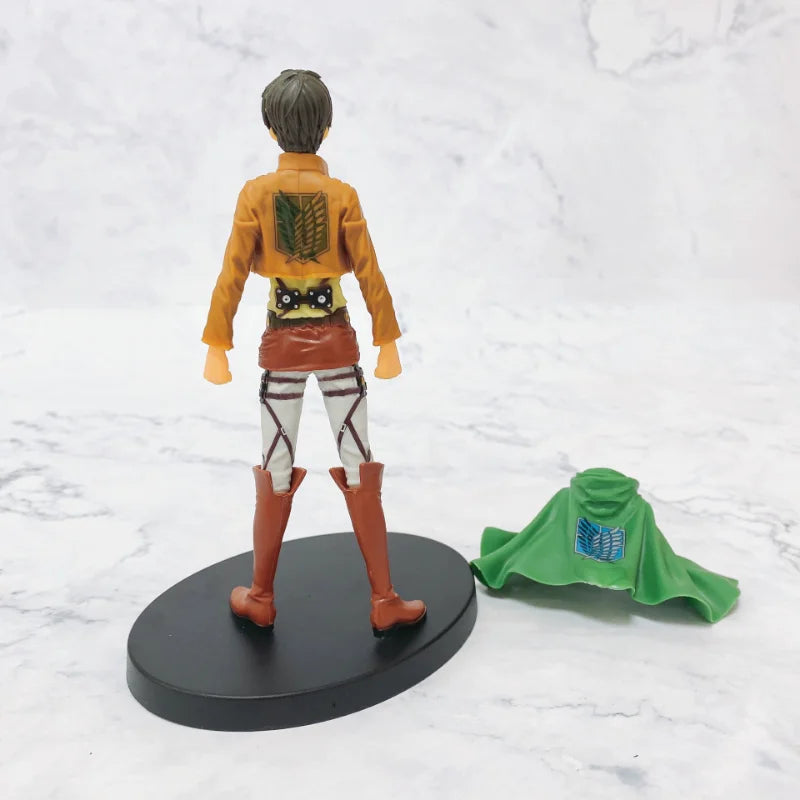 16cm Figurines Attack on Titan | Figurines de collection représentant Eren, Mikasa et Levi de Attack on Titan. Idéal pour les fans et les collectionneurs, ces modèles détaillés apportent l'univers de l'anime dans votre espace