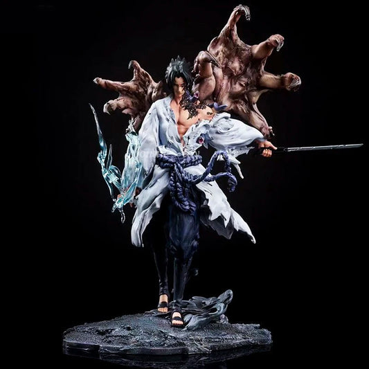 24cm Figurine Naruto | Figurine sur support de Sasuke Uchiha , modèle de collection idéale pour la décoration d'intérieur. Un incontournable pour les fans de Naruto