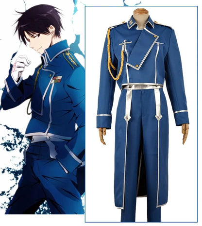 Roy Mustang complete military uniform with jacket, pants and apron. Perfect for cosplay or events