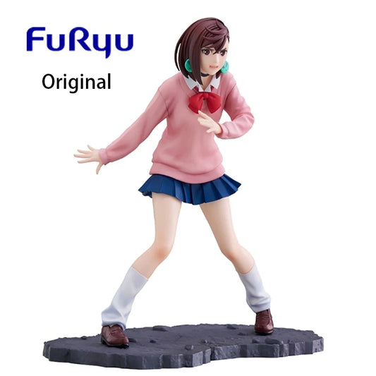 19cm Figurine FuRyu TENITOL DAN DA DAN | Figurine officielle en PVC représentant Ayase Momo de Dan Da Dan. Un modèle de collection idéal pour les fans d'anime