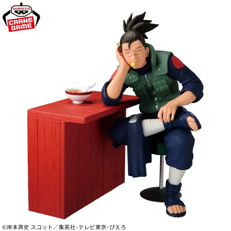 Figura Original BANDAI Banpresto de 10-12cm - Naruto | Maquetas de PVC que representan a Umino Iruka y Uzumaki Naruto, perfectas para coleccionistas y fanáticos del anime. Ideal como juguete, decoración o regalo.