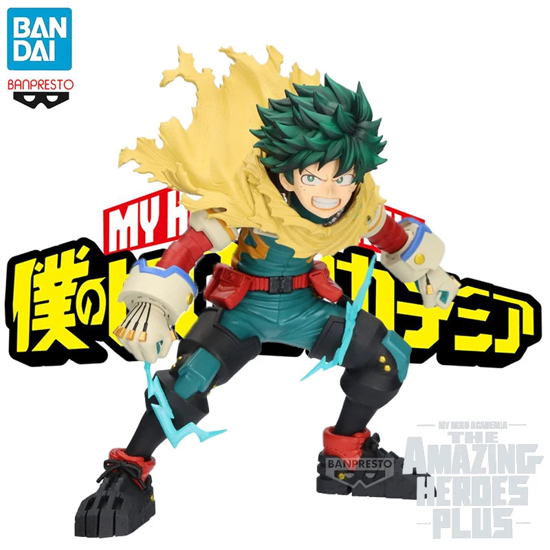 Figurine BANPRESTO My Hero Academia | Figurine  de Midoriya Izuku (Vol. Ⅱ) de la série THE AMAZING HEROES PLUS. Cette figurine capture parfaitement l'esprit du héros. Idéale comme cadeau pour les fans et les collectionneurs