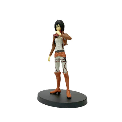 16cm Figurines Attack on Titan | Figurines de collection représentant Eren, Mikasa et Levi de Attack on Titan. Idéal pour les fans et les collectionneurs, ces modèles détaillés apportent l'univers de l'anime dans votre espace